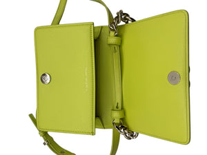 Alexander McQueen Women’s Lichen Green Leather Knuckle Mini Shoulder Bag