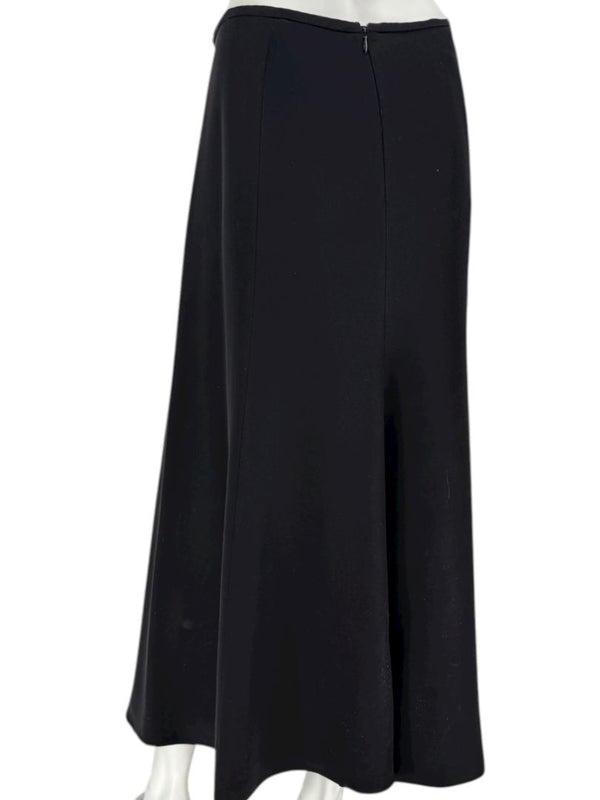 Armani Collezioni Black A-Line Midi Skirt – Size 14 (IT 50)