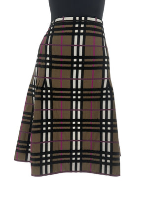 Burberry London Wool Plaid Skirt – Size US 12