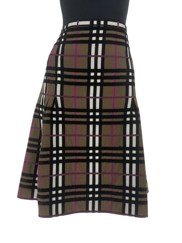 Burberry London Wool Plaid Skirt – Size US 12