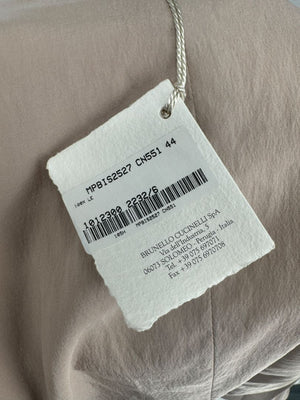 Brunello Cucinelli Leather Moto Jacket – Size 44  Brand New