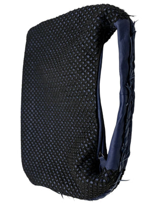 Bottega Veneta  Nappa Silk Mini Ponza Devore Fuzzy Maxi Hobo Indigo
