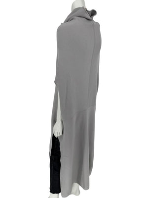 Rick Owens Pearl Grey Sleeveless Knit Funnel Tunic – Size L (IT 48 / US 8)