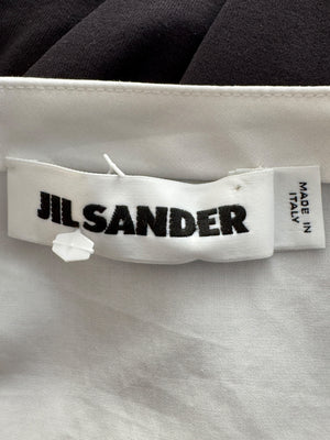 Jil Sander White Long-Sleeve Blouse – Size 40