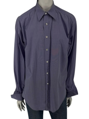 Craig Taylor Purple Long-Sleeve Button-Down Shirt – Size M