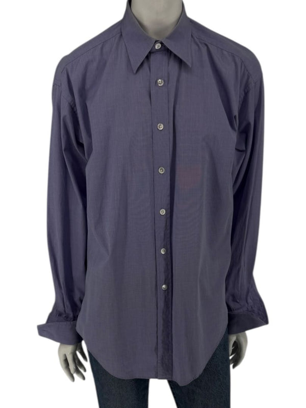 Craig Taylor Purple Long-Sleeve Button-Down Shirt – Size M