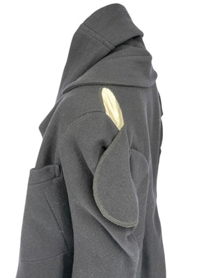 Comme des Garçons Black Wool Sculptural Coat – Fall 2009 – Size S