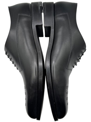 Prada Black Leather Perforated Oxford Shoes – Size 6.5 Men's
