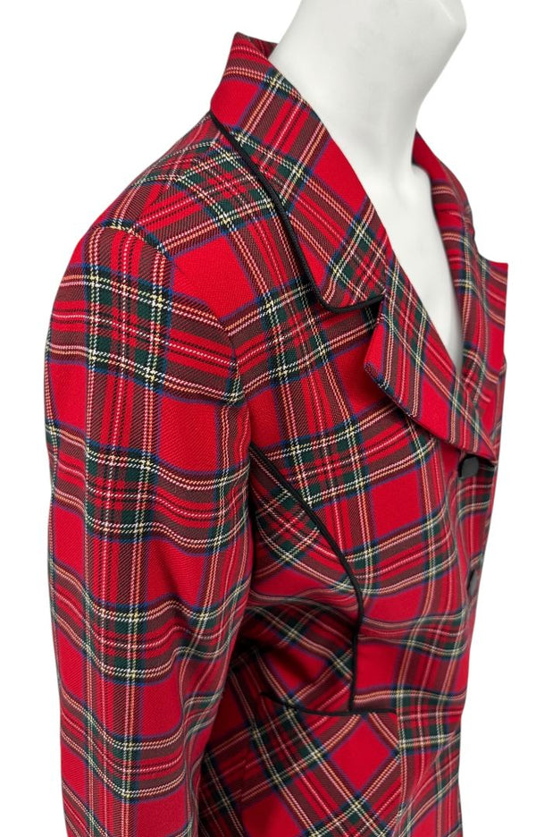 Pendleton Red Tartan Wool Skirt Suit – Size 10