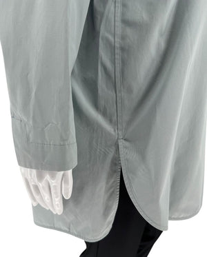 Jil Sander Oversized Cotton Poplin Shirt in Light Sage – Size 36 (US 6)