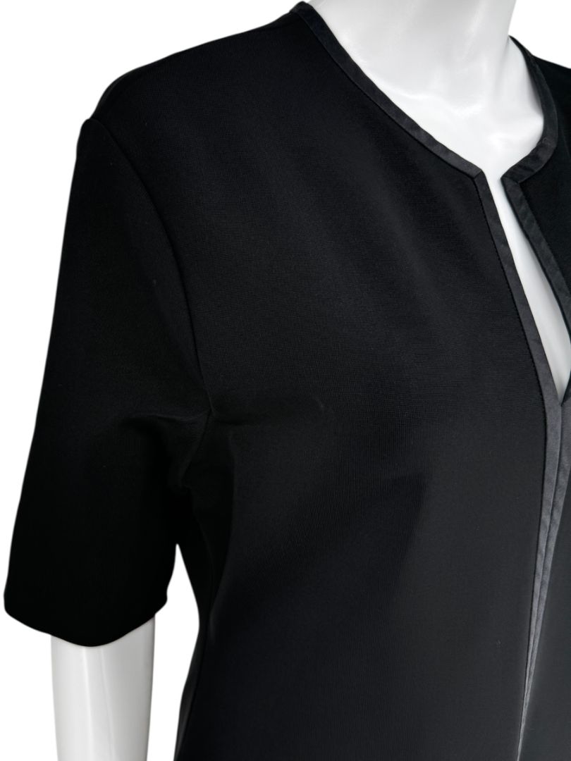 Givenchy Fluted Hem Satin-Trim Dress - Size 44