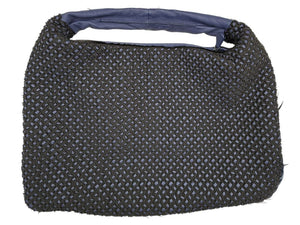 Bottega Veneta  Nappa Silk Mini Ponza Devore Fuzzy Maxi Hobo Indigo