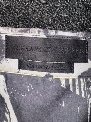 Alexander McQueen Black & White Graphic Print Shirt – Size IT 50 (US L)