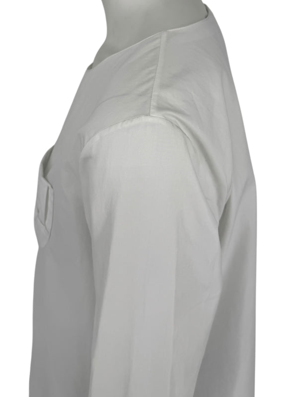 Jil Sander White Long-Sleeve Blouse – Size 40