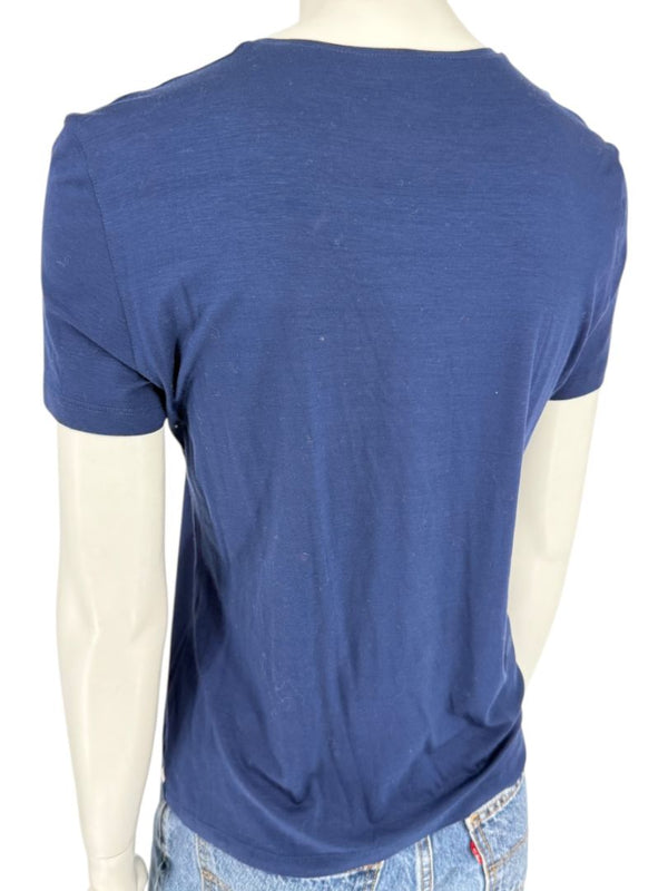 Akris Punto Navy Blue Stretch Modal T-Shirt – Size L