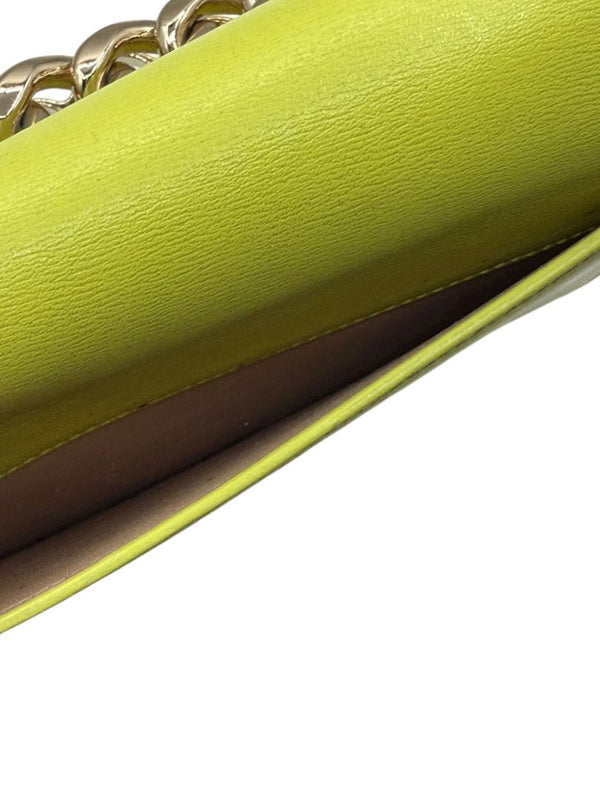 Alexander McQueen Women’s Lichen Green Leather Knuckle Mini Shoulder Bag