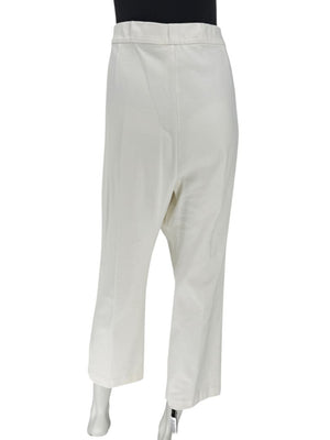 Joan Vass Ivory Stretch Knit Pull-On Pants – Size 2X