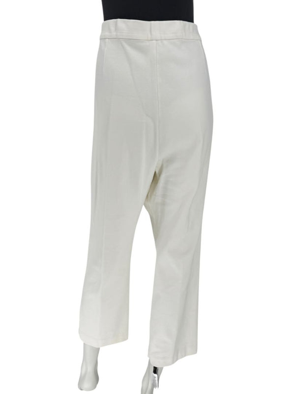 Joan Vass Ivory Stretch Knit Pull-On Pants – Size 2X