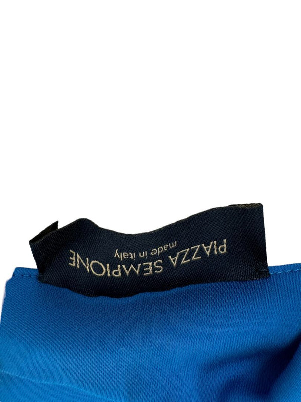 Piazza Sempione Cobalt Blue Collared Tunic Dress – Size IT 38 (Fits Like US 2-4)