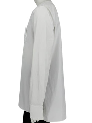 Jil Sander White Long-Sleeve Blouse – Size 40