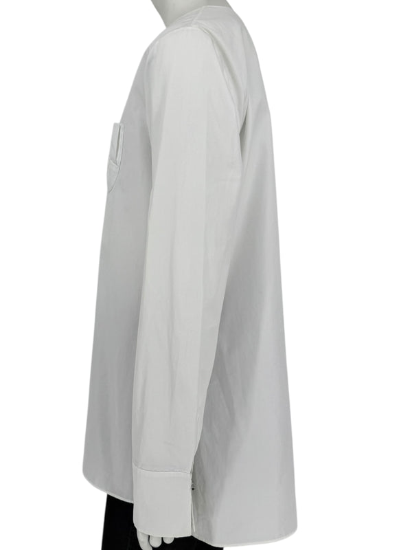 Jil Sander White Long-Sleeve Blouse – Size 40