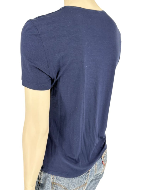 Akris Punto Navy Blue Stretch Modal T-Shirt – Size L