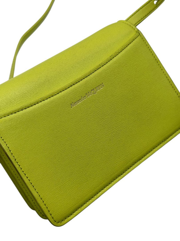 Alexander McQueen Women’s Lichen Green Leather Knuckle Mini Shoulder Bag