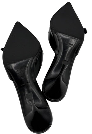 Prada Y2K Ribbon Kitten Heel Mules - Size 37
