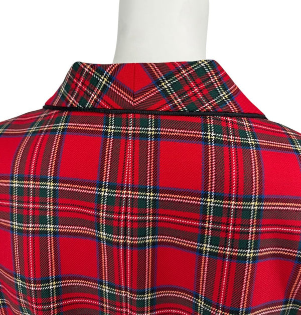 Pendleton Red Tartan Wool Skirt Suit – Size 10