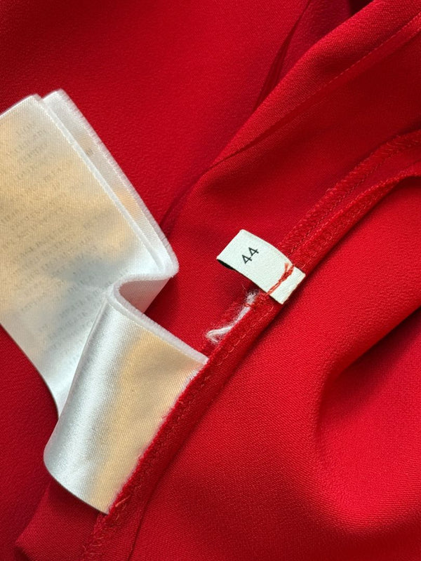 GUCCI Black Sleeveless Mini Dress with Red & Cream Trim - Size IT 46