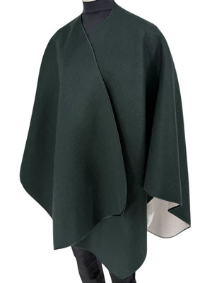 Pamella Roland Forest Green Wool Cape – O/S