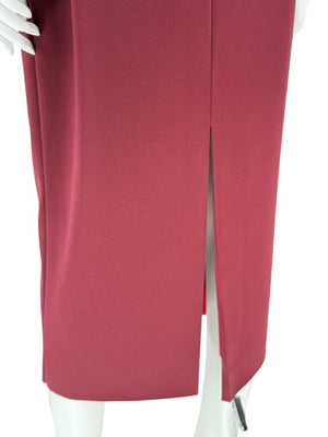 Pamella Roland Burgundy Embellished 2-Piece Set – Large