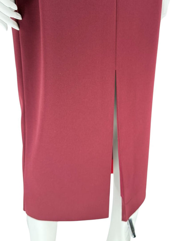 Pamella Roland Burgundy Embellished 2-Piece Set – Large