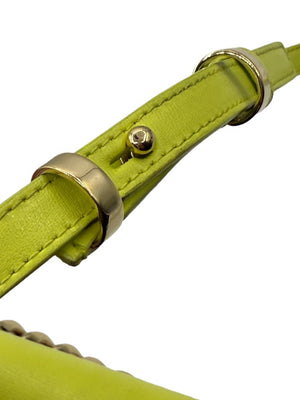 Alexander McQueen Women’s Lichen Green Leather Knuckle Mini Shoulder Bag