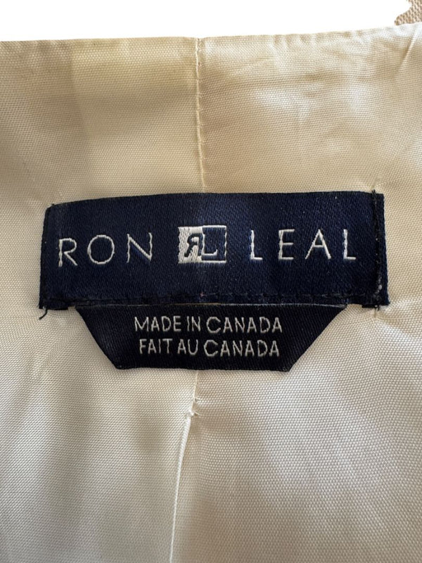 Ron Leal Cream Wool Pantsuit – Size 12