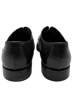 Prada Black Leather Perforated Oxford Shoes – Size 6.5 Men's