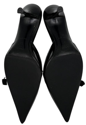 Prada Y2K Ribbon Kitten Heel Mules - Size 37