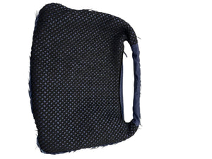 Bottega Veneta  Nappa Silk Mini Ponza Devore Fuzzy Maxi Hobo Indigo