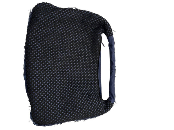 Bottega Veneta  Nappa Silk Mini Ponza Devore Fuzzy Maxi Hobo Indigo