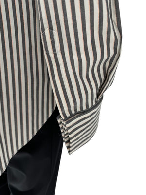Brunello Cucinelli Striped Shirt with Monili Detail - Size L