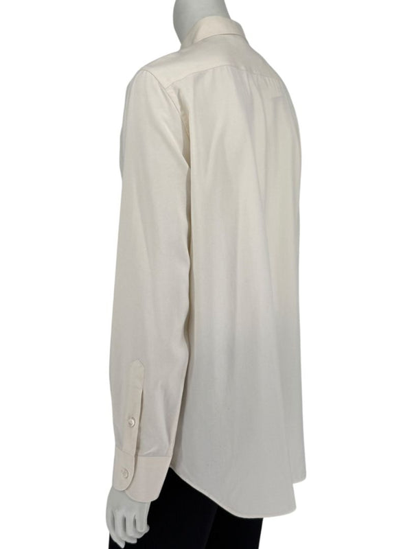 Loro Piana Ivory Silk Button-Up Shirt – Size IT 46
