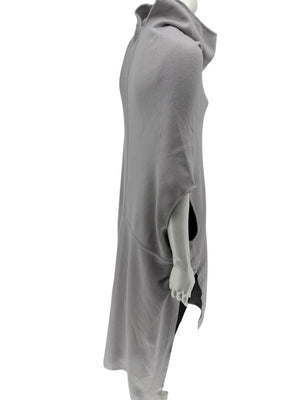 Rick Owens Pearl Grey Sleeveless Knit Funnel Tunic – Size L (IT 48 / US 8)