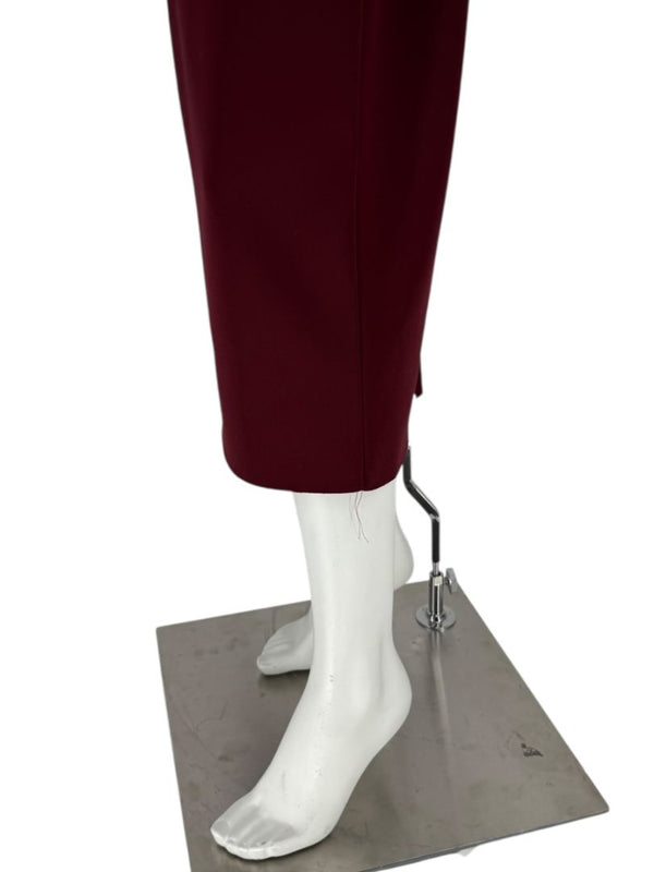 Pamella Roland Burgundy Embellished 2-Piece Set – Large