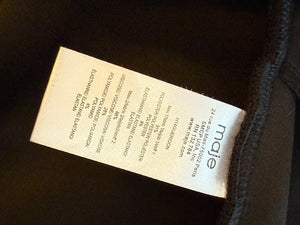 Maje Navy Blue Velvet Pleated Skirt – Size 38