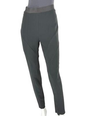 Pamella Roland Black Sculpted Seam Pants - Large
