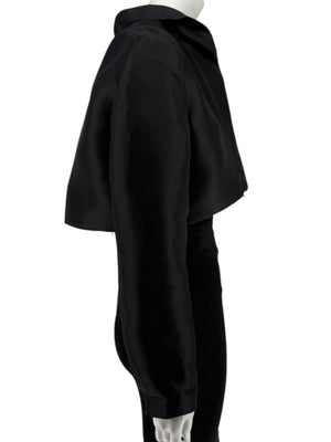 Peter Cohen Charcoal Viscose Cropped Jacket – Size M