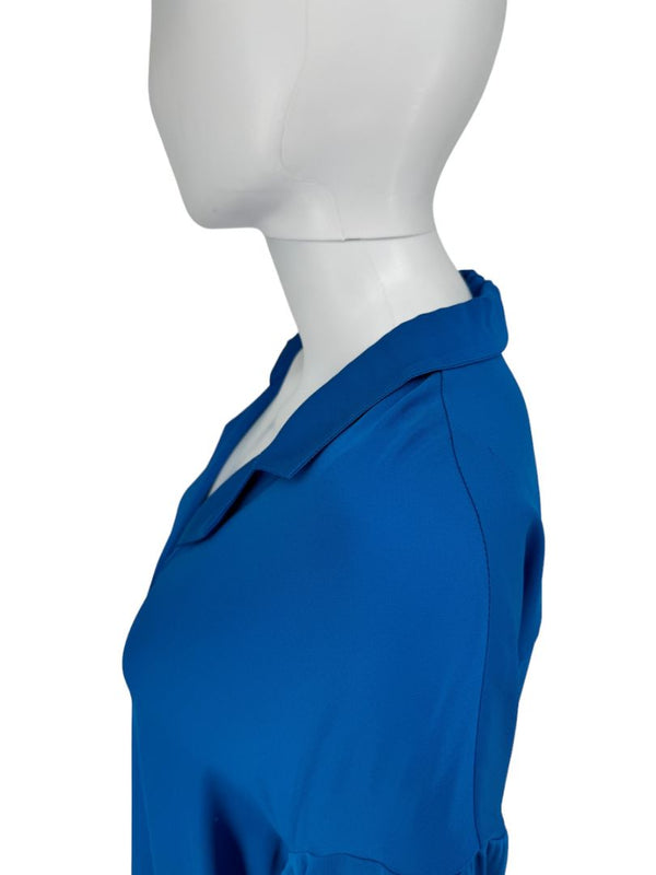 Piazza Sempione Cobalt Blue Collared Tunic Dress – Size IT 38 (Fits Like US 2-4)