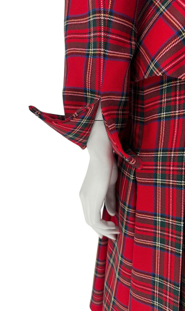 Pendleton Red Tartan Wool Skirt Suit – Size 10