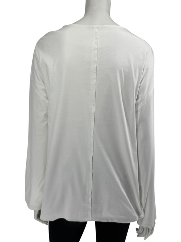 The Row White Long Sleeve Cotton Tunic - Size Small