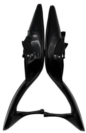 Prada Y2K Ribbon Kitten Heel Mules - Size 37